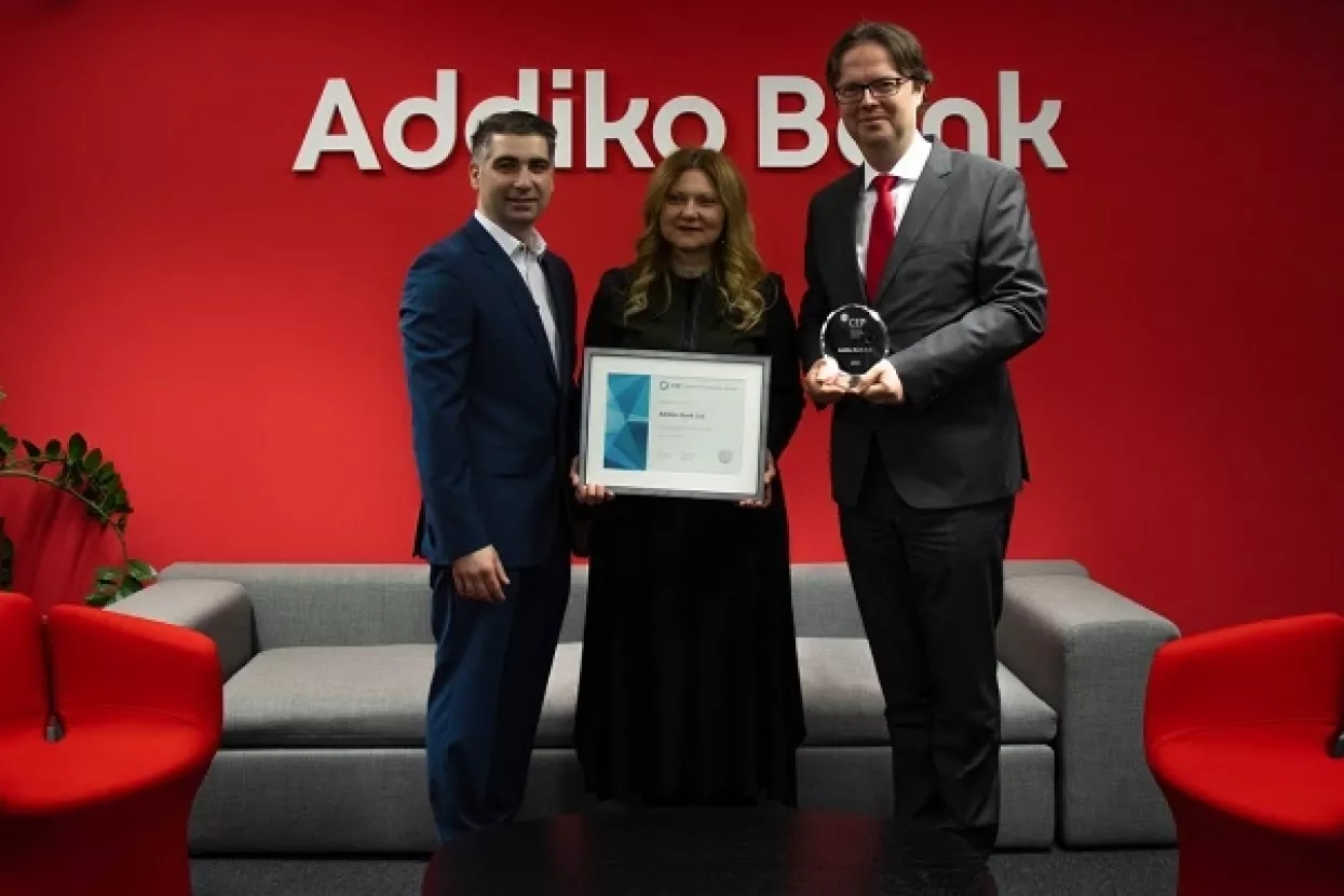 Addiko banka nagrađena za kvalitetno upravljanje zaposlenicima