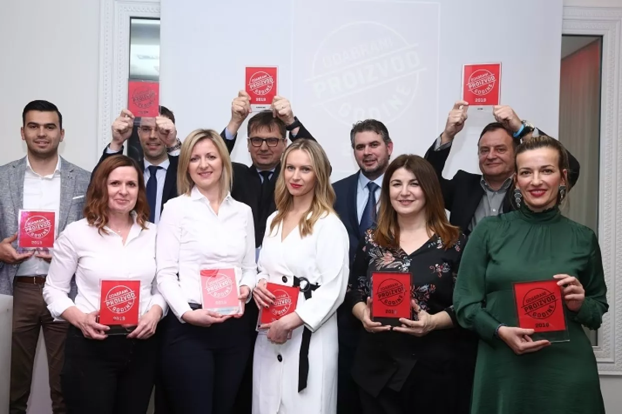 Oznaka 'Odabrani proizvod godine' Vutra likeru od kanabisa, Barilla keksima, Plidenti...