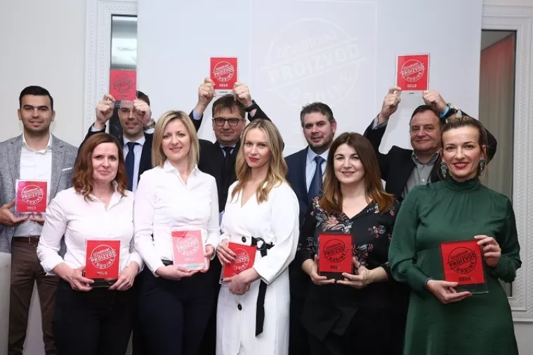 Oznaka 'Odabrani proizvod godine' Vutra likeru od kanabisa, Barilla keksima, Plidenti...