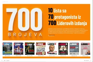 U 700. broju tiskanog Lidera donosimo 10 jedinstvenih rang-lista s po 70 protagonista