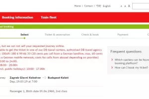 Nova blamaža: HŽ ne prodaje online karte za međunarodne vlakove