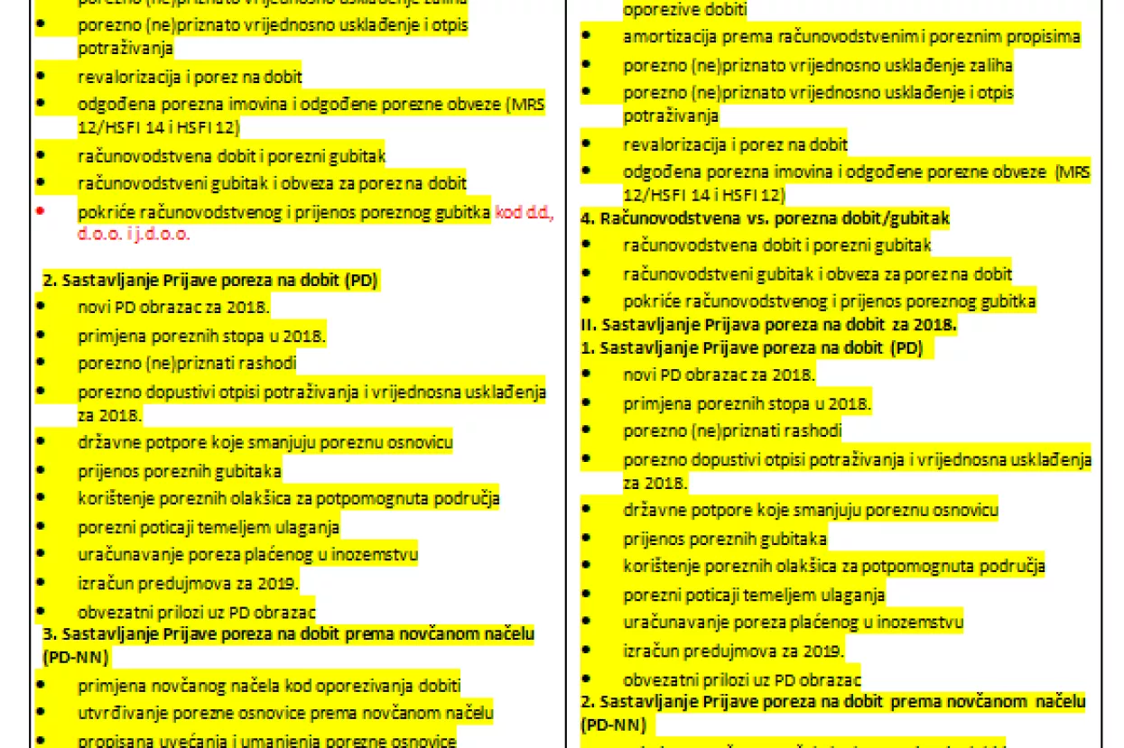 Konkurencija: Narodne novine prepisale od TEB-a program seminara o porezu na dobit