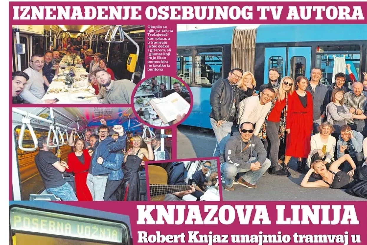 Robert Knjaz imao je tulum u tramvaju, možete i vi. Pogledajte koliko će vas to koštati
