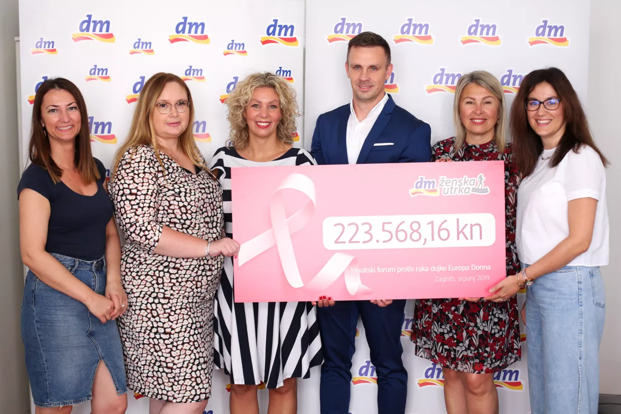 Ženskom utrkom dm prikupio preko 220 tisuća kuna za Europa Donna Hrvatska