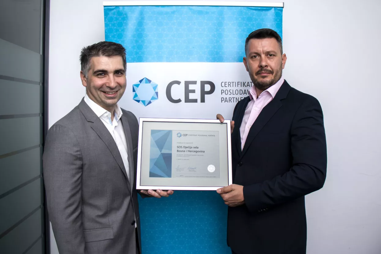 SOS Dječija sela BiH dobila šesti certifikat Poslodavac Partner