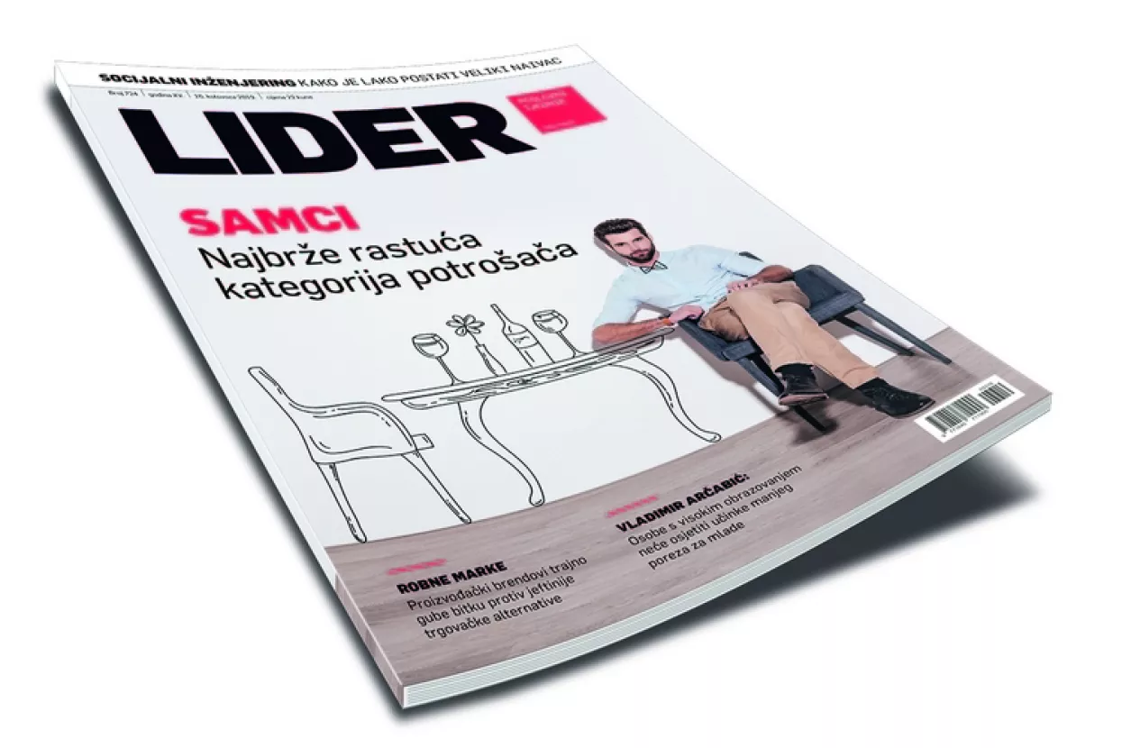 U novom broju Lidera čitajte o fenomenu samaca, novim ministrima i robnim markama