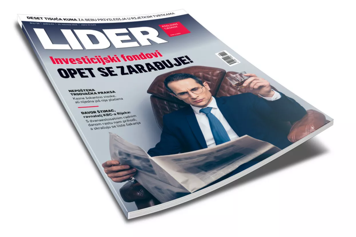 U novom broju Lidera čitajte o investicijskim fondovima, natalitetu i uspjehu riječkog KBC-a