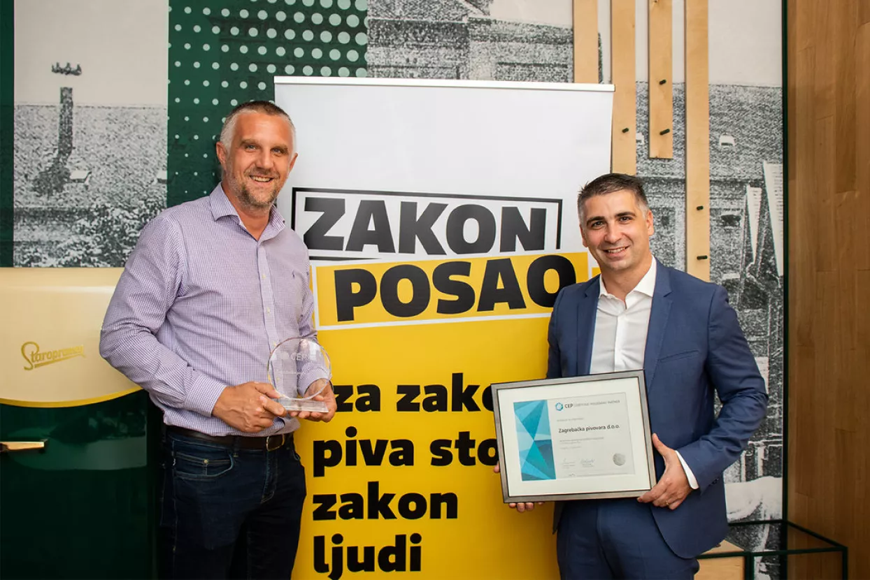 Zagrebačka pivovara i dalje na prvom mjestu liste TOP Poslodavaca Partnera