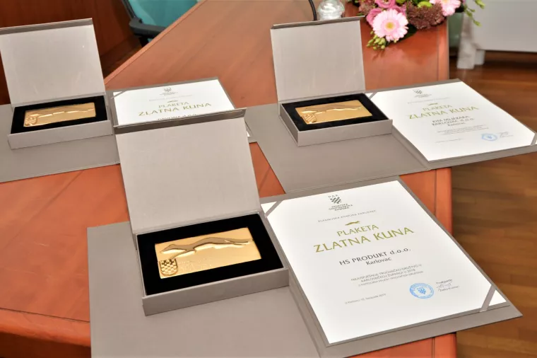 Uručene nagrade Zlatna kuna karlovačkim poduzetnicima