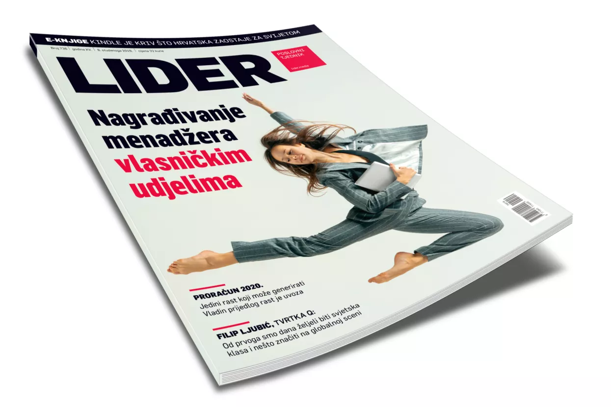 U novom broju Lidera: Kako pretvoriti dobrog menadžera u vrhunskog, hoće li proračun otkriti čudo, zašto je&nbsp;Kindle kriv što hrvatski nakladnici kaskaju...