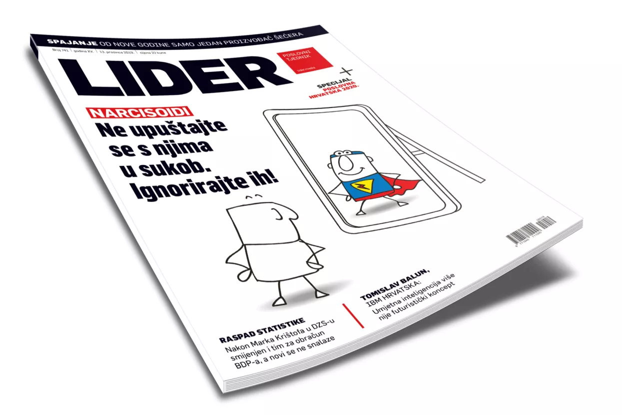 Novi broj Lidera: Kako surađivati s narcisoidima, za&scaron;to ćemo imati samo jednog proizvođača &scaron;ećera, je li HRT obveznik javne nabave...