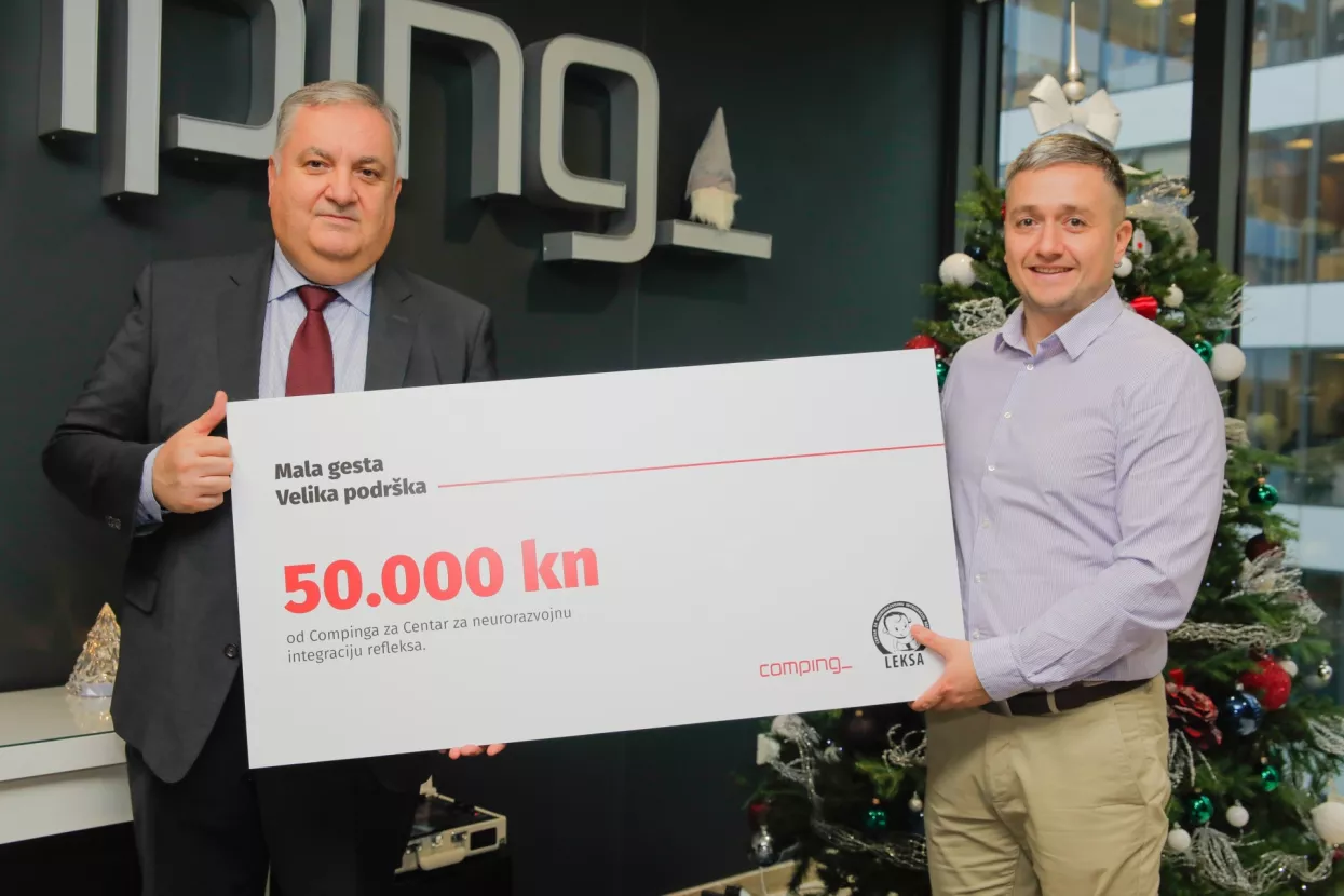 Comping donirao 50.000 kuna za djecu Centra za neurorazvojnu integraciju refleksa