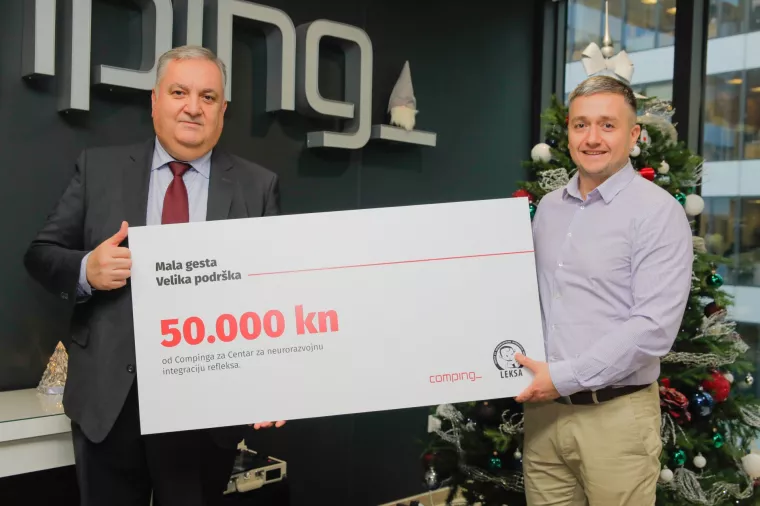Comping donirao 50.000 kuna za djecu Centra za neurorazvojnu integraciju refleksa