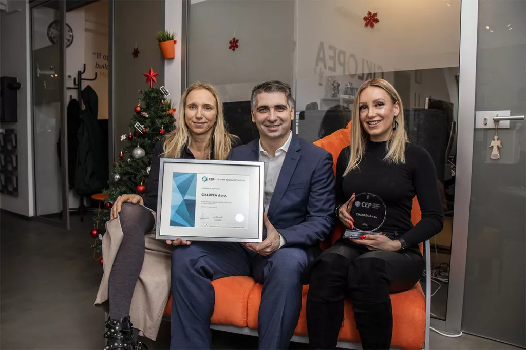 Certifikat Poslodavac Partner šestu godinu zaredom dodijeljen lokalizacijskoj tvrtki Ciklopea