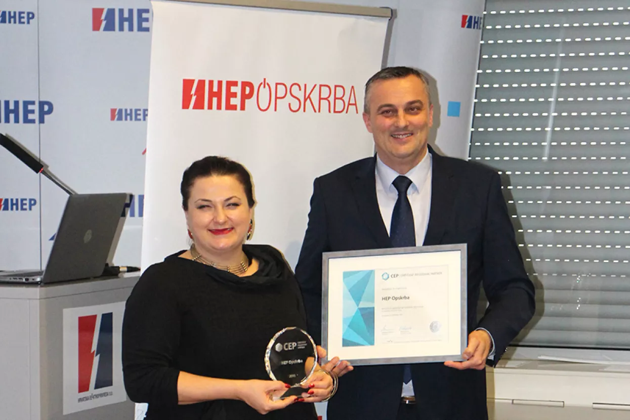 HEP Opskrba nagrađena certifikatom Poslodavac Partner