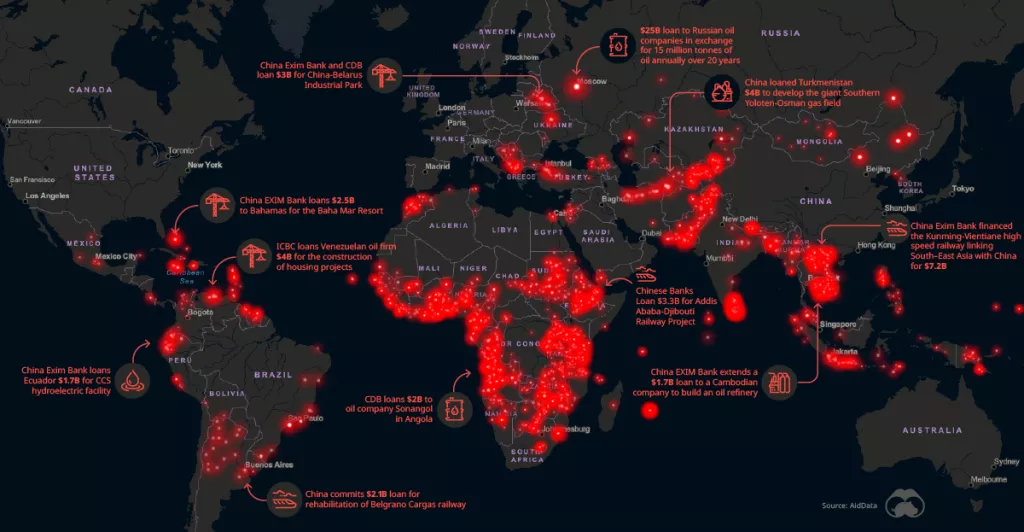 Infografika: Kinezi milijardama dolara pokreću svjetske megaprojekte, Hrvatskoj mrvice