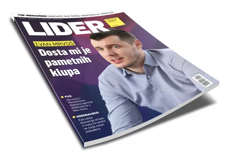 Novi broj Lidera donosi intervju s inovatorom Mrvošem, priču o kompaniji Five i utjecaju koronavirusa na gospodarstvo
