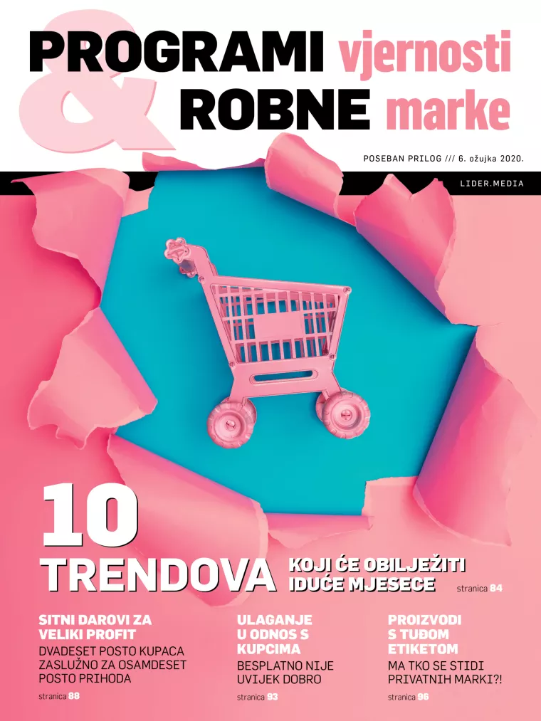 Uz novi broj Lidera stiže prilog Programi vjernosti i robne marke...