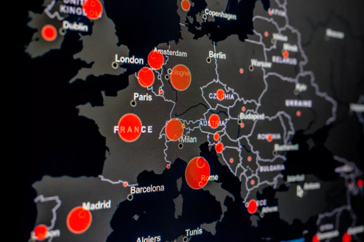 GDi napravio kartu širenja virusa