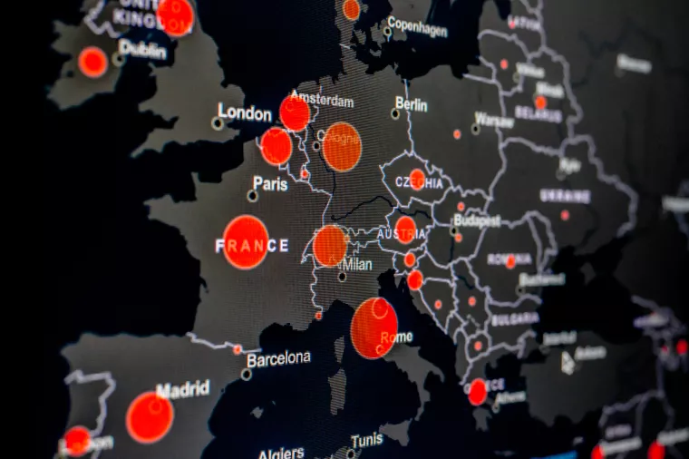 GDi napravio kartu širenja virusa