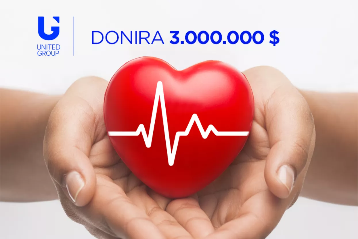 United Grupa, unutar koje posluje i Tele2, regiji donira 3 milijuna dolara, od čega Hrvatskoj 500.000