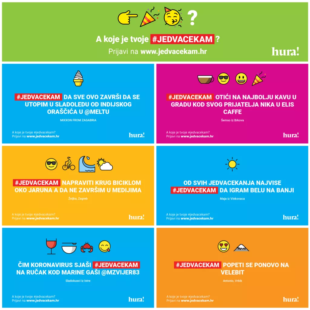 Akcija #jedvacekam &ndash; od danas svatko može biti kreativac koji će proslaviti omiljeni lokalni brend, tvrtku ili ustanovu