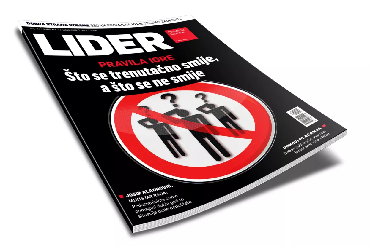 U novom Lideru saznajte ima li dobrih strana korone, otkrijte pravila igre u vrijeme krize i pročitajte veliki intervju s ministrom Aladrovićem
