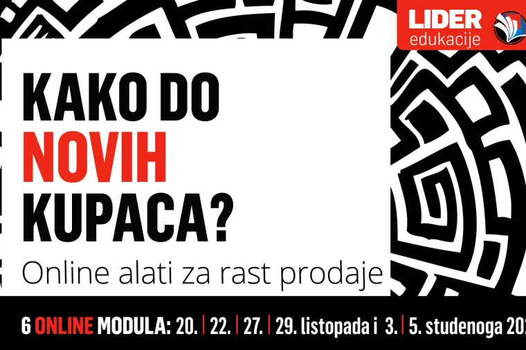 Lider edukacija: Kako do novih kupaca - online alati za rast prodaje