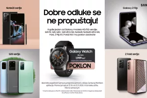Odaberite vrhunski Samsung pametni telefon i na poklon dobivate pametni sat