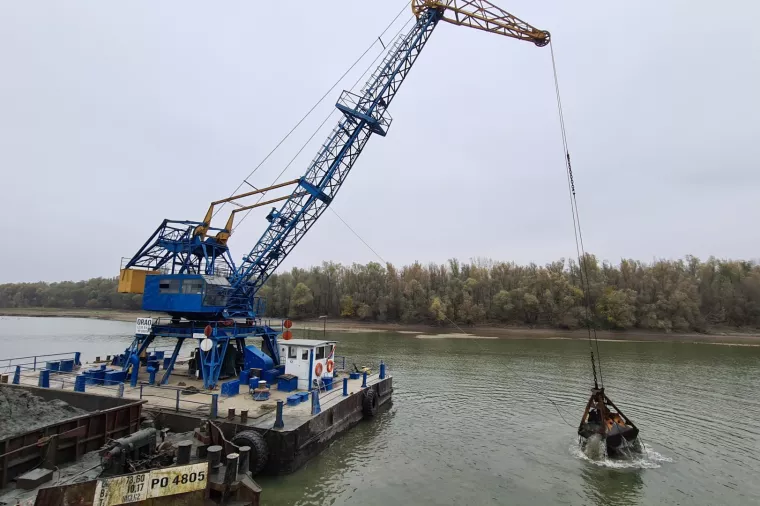 Luka Tranzit Osijek počela s iskopima pijeska u Dravi