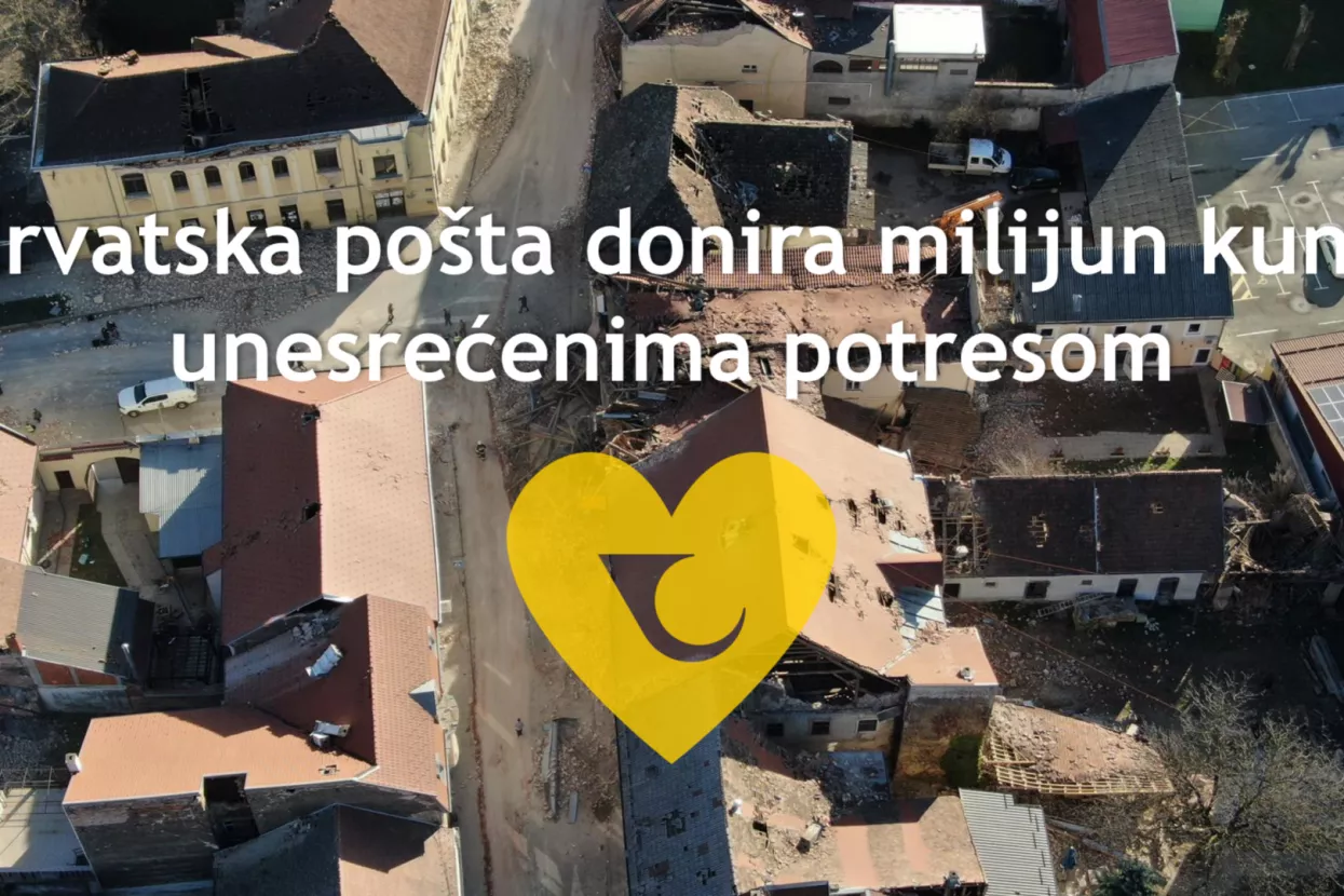 Hrvatska pošta donira milijun kuna za potresom pogođena područja