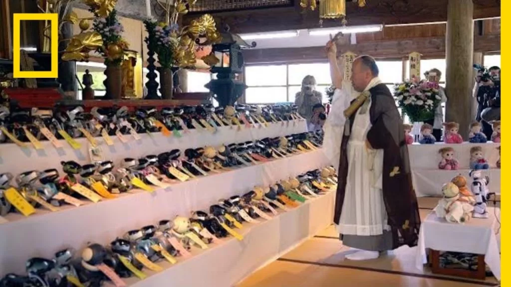 U budističkom hramu Kofukuji u Japanu prije tri godine održan je pogreb 114 robotskih pasa Sony Albo, koji su proizvedeni 1999., a opisani su kao prvi roboti stvoreni za zabavu. Demontirani su zbog rezervnih dijelova