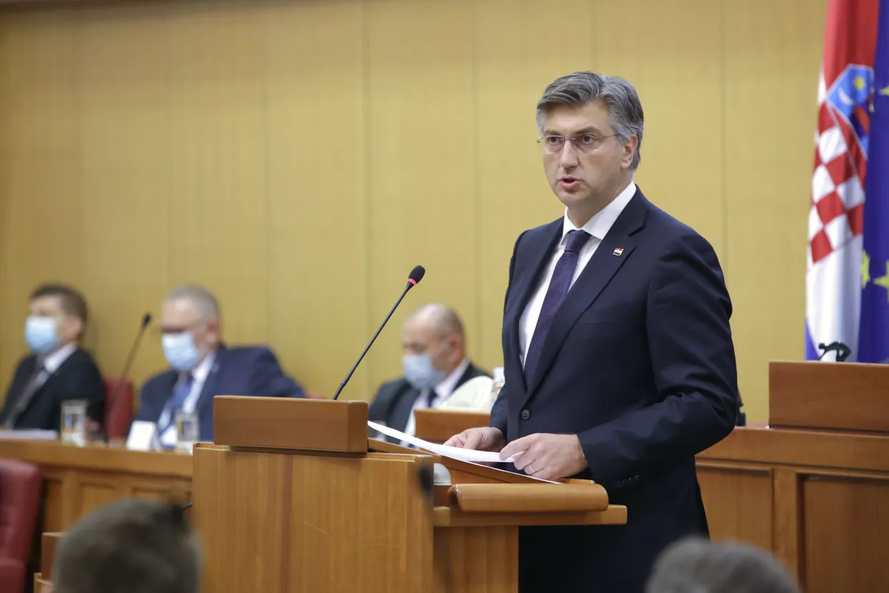 Plenković u Saboru brani Nacionalni plan oporavka i otpornosti
