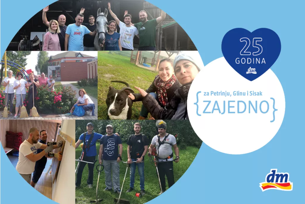 Natječaj ZAJEDNO - dm će s vi&scaron;e od 4 milijuna kuna podržati projekte za oporavak i razvoj Sisačko-moslavačke županije