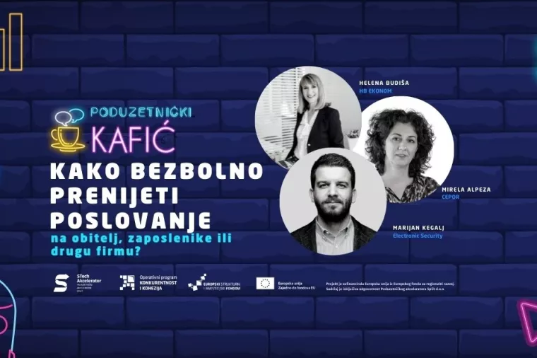 Poduzetnički kafić - Kako bezbolno prenijeti poslovanje na obitelj, zaposlenike ili drugu firmu?