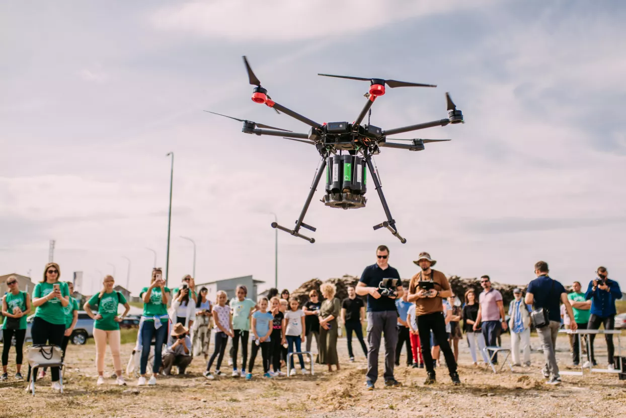 Na svjetski dan Ozona održana je velika akcija pošumljavanja Grubišnog Polja pomoću bespilotne letjelice