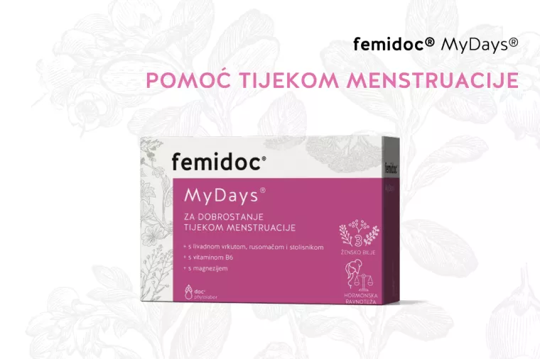 Na tržište je stigao femidoc My Days - prvi biljni preparat koji ublažava simptome PMS-a