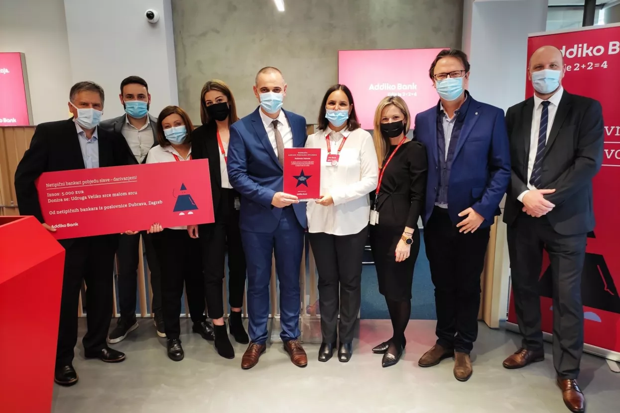 Zaposlenici Addiko banke pomažu humanitarnim udrugama u četiri hrvatska grada