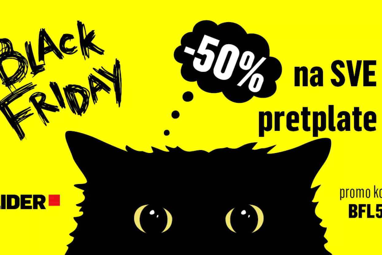Black Friday u Lideru donosi 50 posto popusta na sve modele pretplate