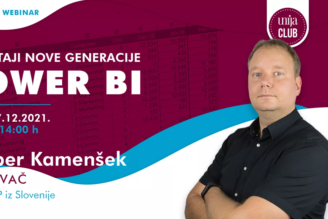Unija Club organizira besplatni webinar &#39;Izvještaji nove generacije: POWER BI&#39;