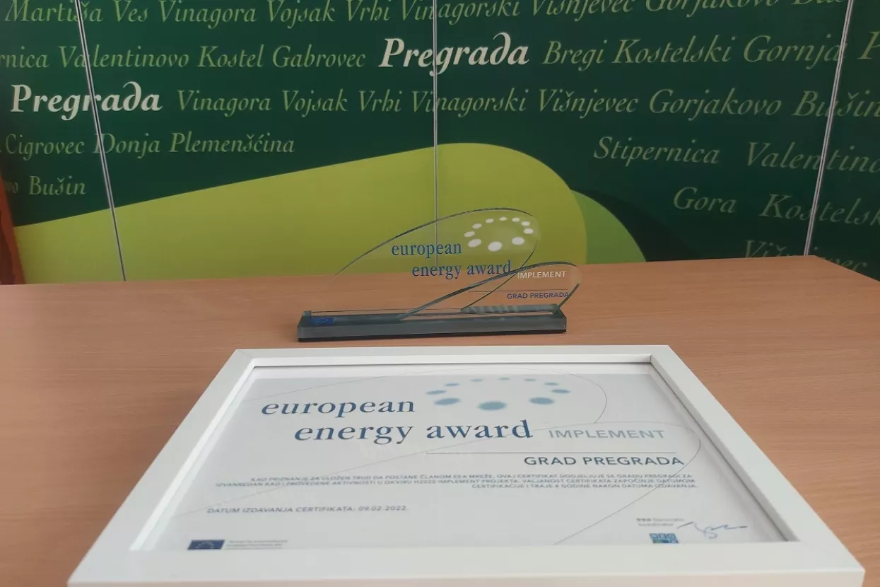 Gradu Pregradi uručena nagrada European Energy Award