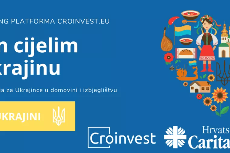 Započela crowdfunding kampanja na Croinvestu kojom se prikupljaju sredstva za pomoć Ukrajini