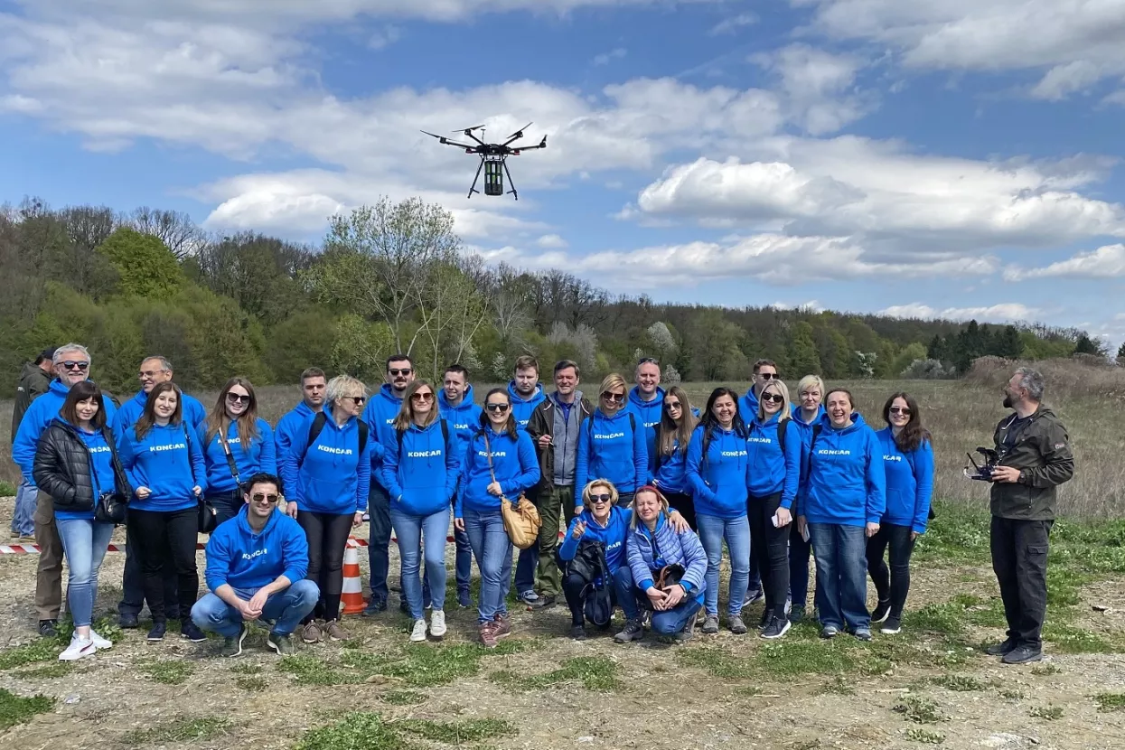 KONČAR proveo veliku akciju pošumljavanja dronovima vrijednu više od 100.000 kuna