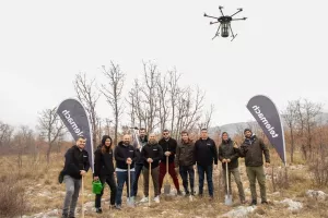 Telemach Hrvatska dronovima pošumljava opožarena i devastirana šumska područja Šibensko-kninske županije