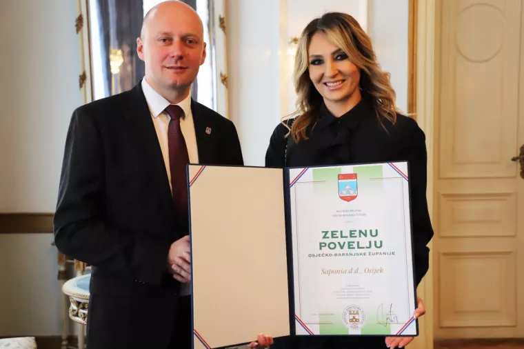 Saponiji dodijeljena &#39;Zelena povelja Osječko-baranjske županije