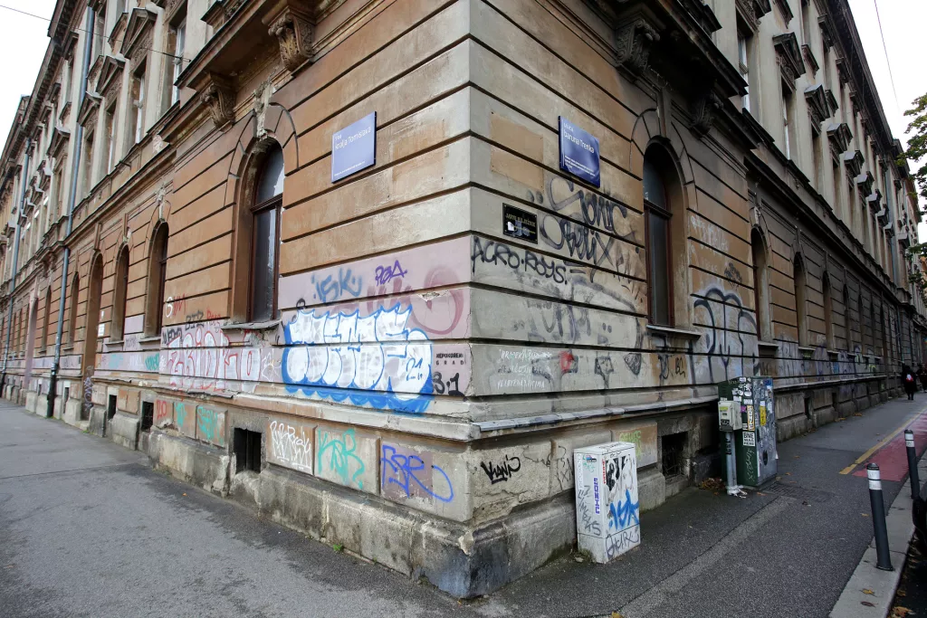 Zagreb, grafiti po centru grada