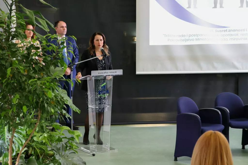 Irena Weber, glavna direktorica Hrvatske udruge poslodavaca<br>EFOS, VI Susret znanosti i gospodarstva