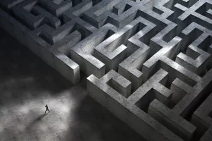 labirint,, lutanje, neodlučnost