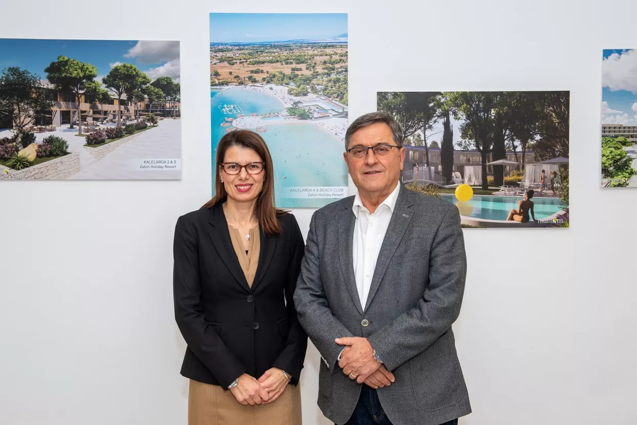Predsjednica Uprave Turisthotela Meri Matešić Sičić i predsjednik Nadzornog odbora Frane Skoblar