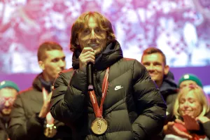 Doček hrvatskih nogometaša sa svjetskog prvenstva u Kataru. Luka Modrić
